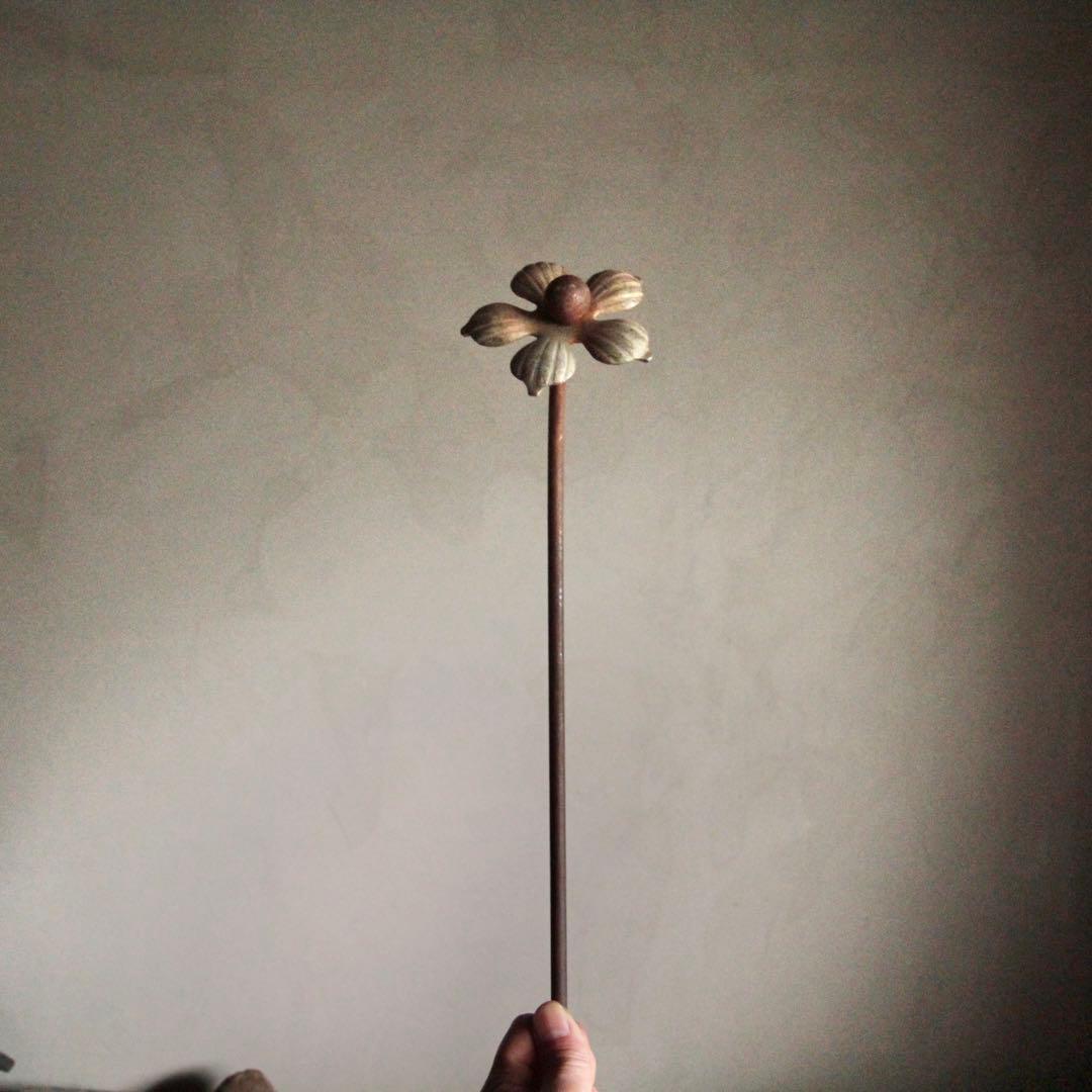オブジェ 鉄の花 古道具 アンティーク ブロカント