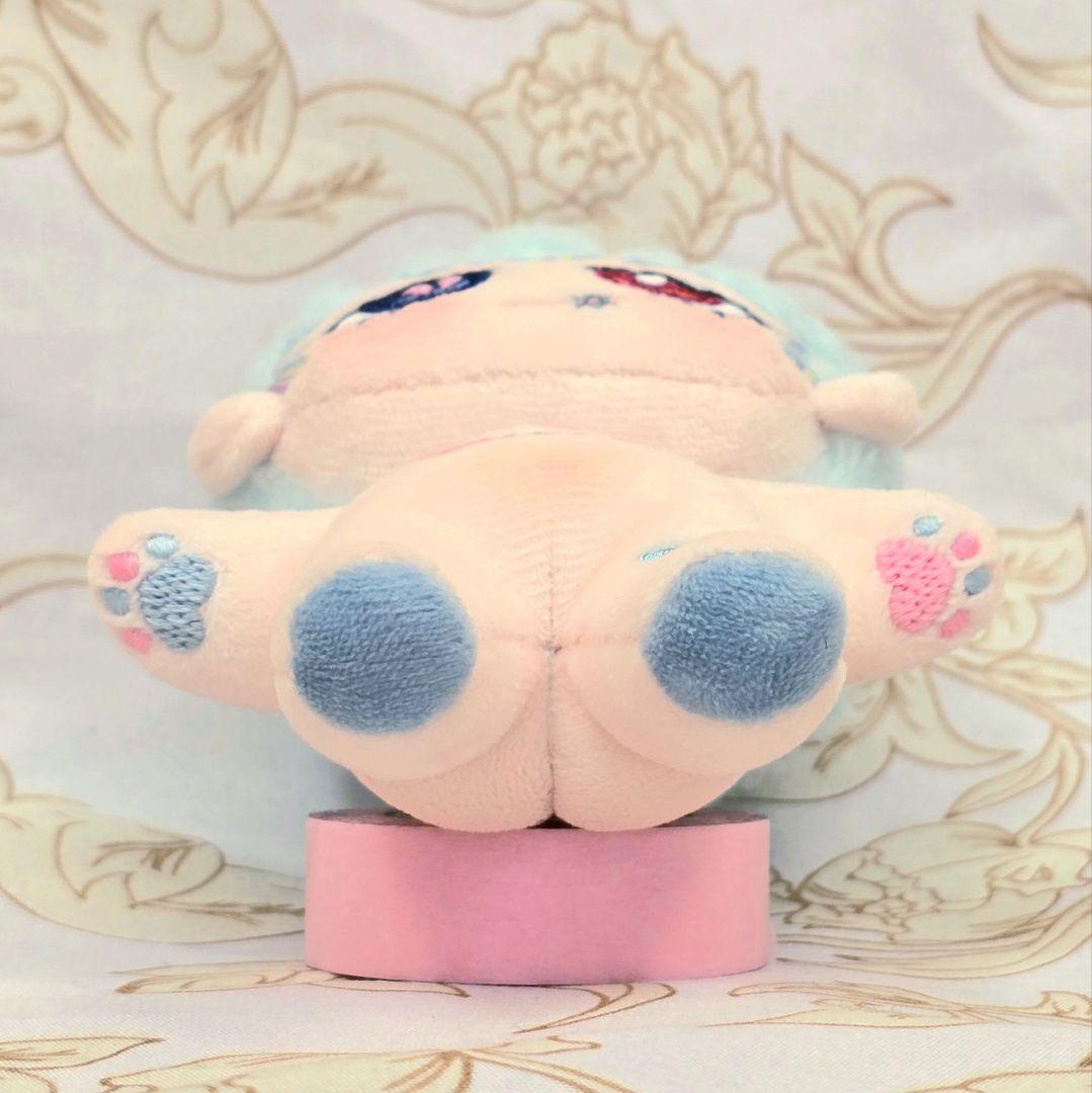 自作 無属性 ぬいぐるみ ぺたぺた絆創膏ネコ 15cm