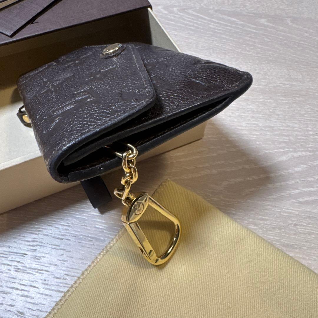 れ*ん様 ルイヴィトン LVポシェット クレ アンプラント ブラウン 小銭入れ