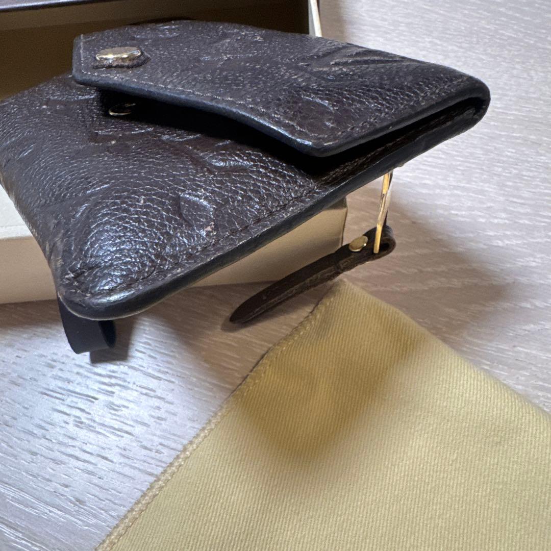 れ*ん様 ルイヴィトン LVポシェット クレ アンプラント ブラウン 小銭入れ