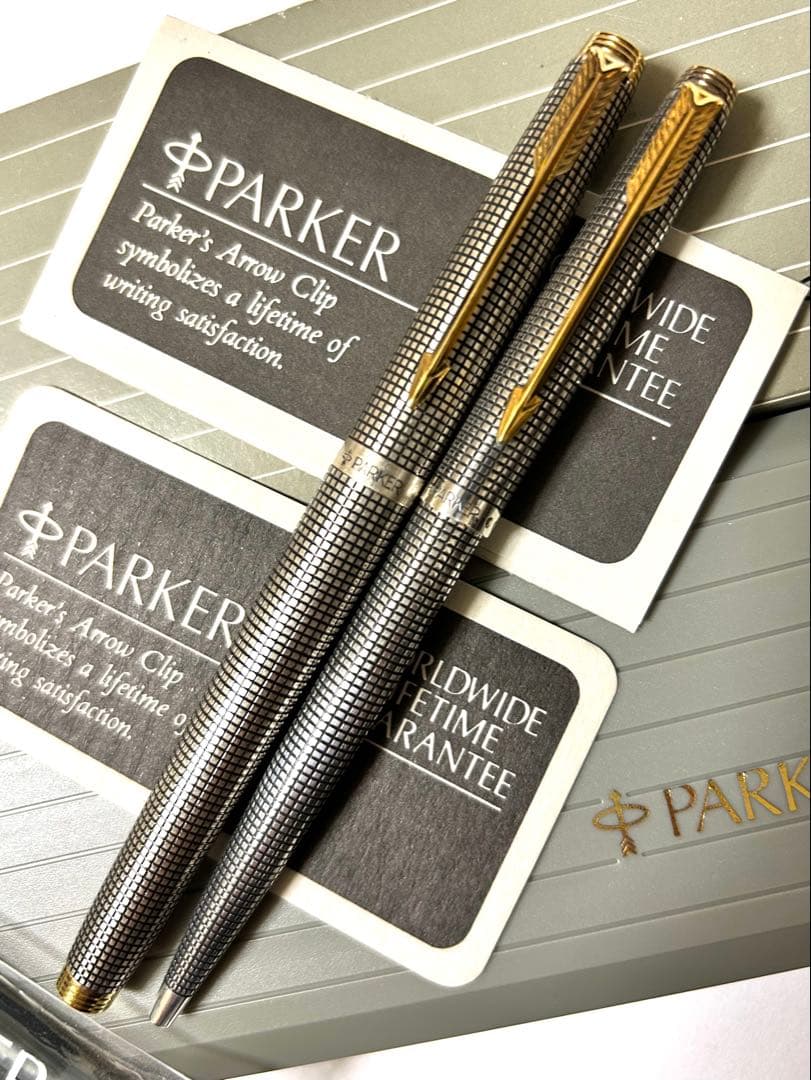PARKER シズレ 万年筆 ボールペン スターリングシルバー2本セット 美品！