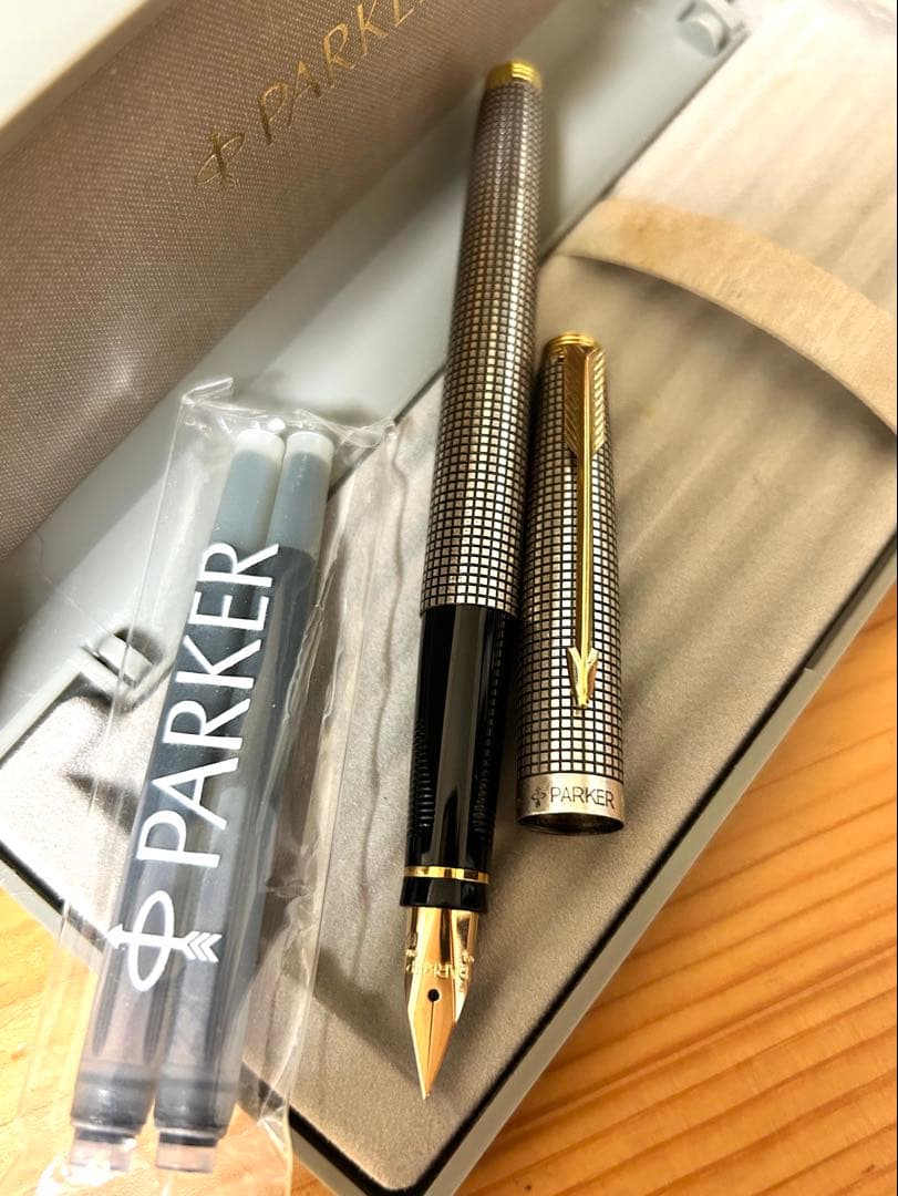 PARKER シズレ 万年筆 ボールペン スターリングシルバー2本セット 美品！