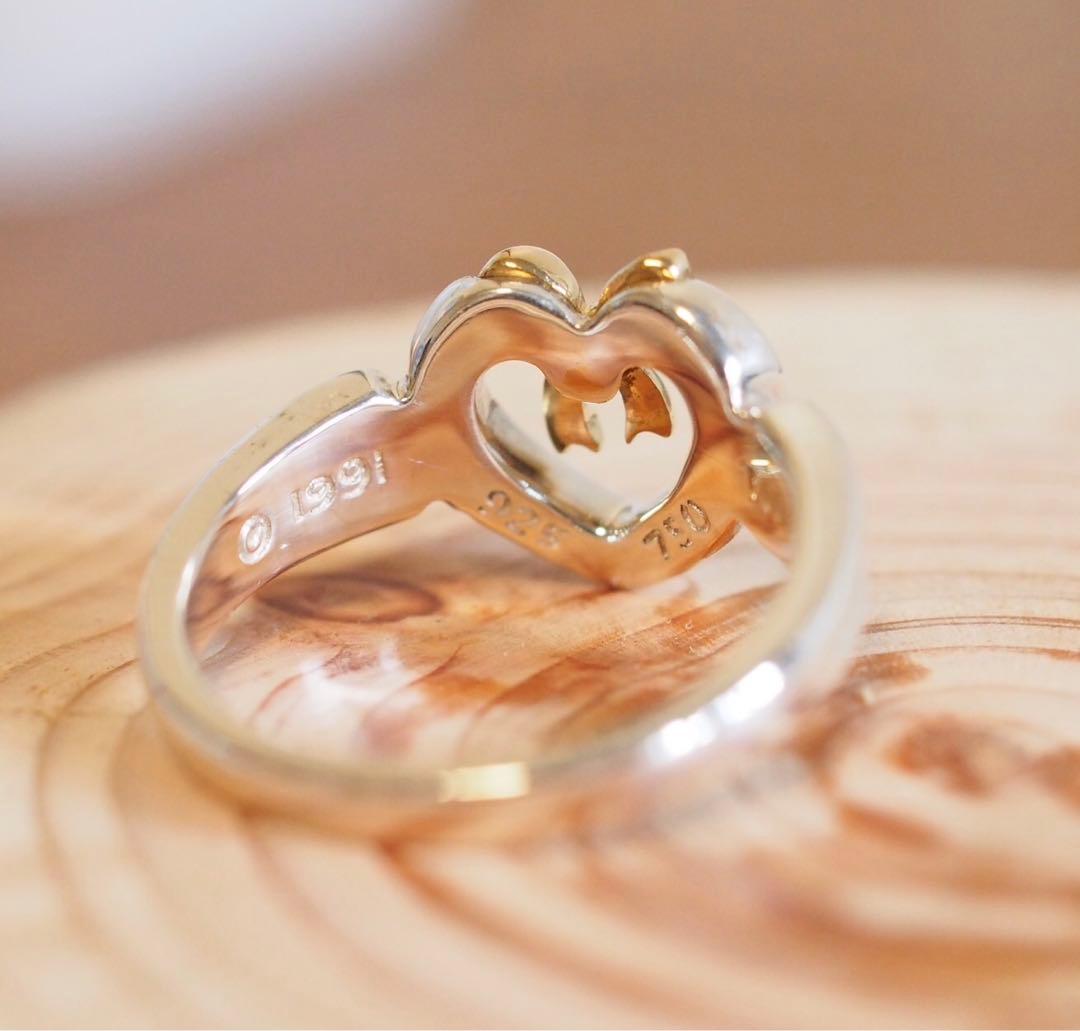 Tiffany ハート リボン リング #10 シルバー SV925 750
