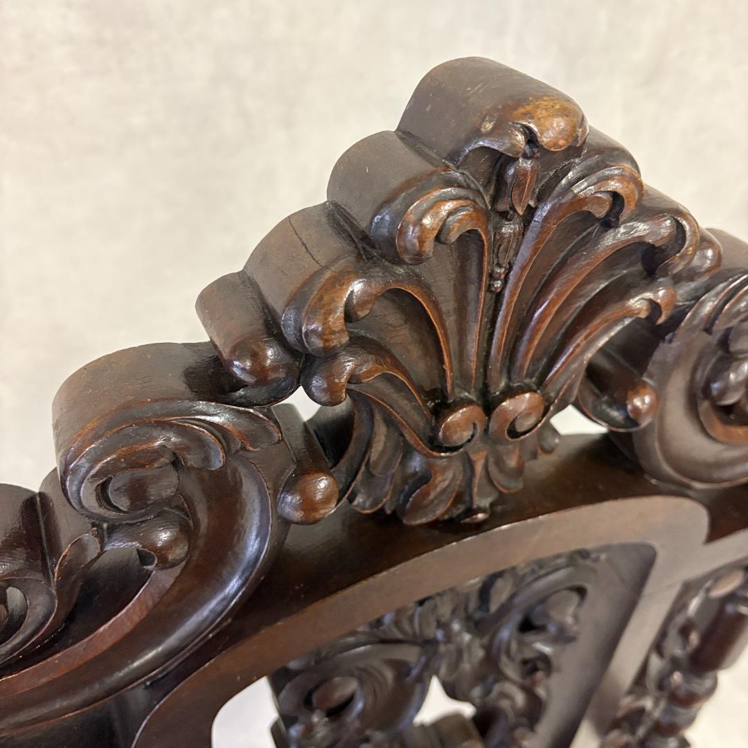 18世紀 バクタプール キング＆クイーンスタイルのハイバックチェア