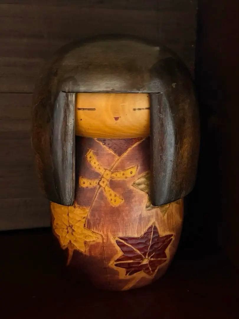 希少・重厚感あり】創作こけし 加藤竜雄 作｜約17cm｜存在感のある一点