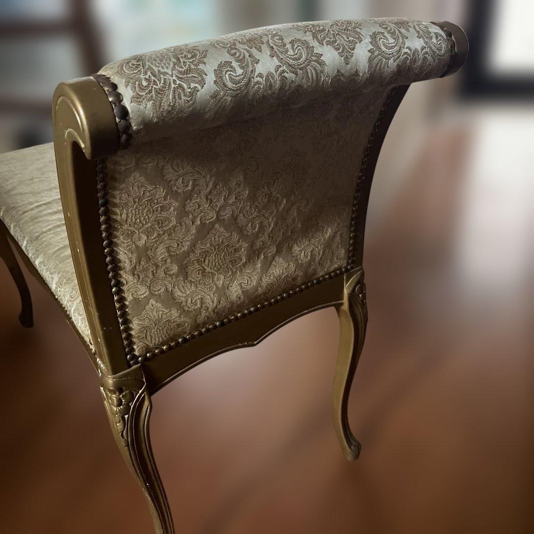 クラシックスタイル ベンチ 背もたれ付き 家具