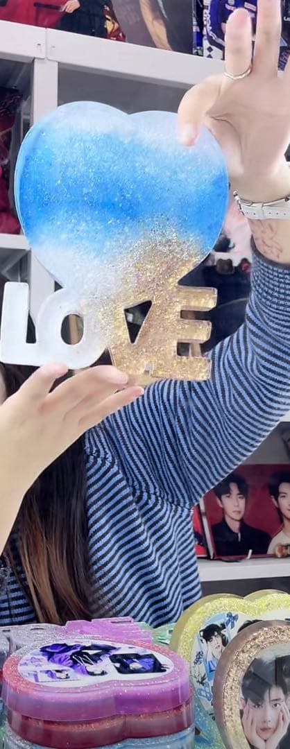 新作 王一博 肖戦 超大Loveスタンド　置物 3点セット❣️確認用❣️0108