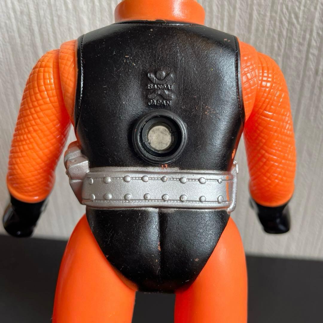 旧バンダイ 忍者キャプター 雷忍 スタンダードサイズ 面取れソフビ 面