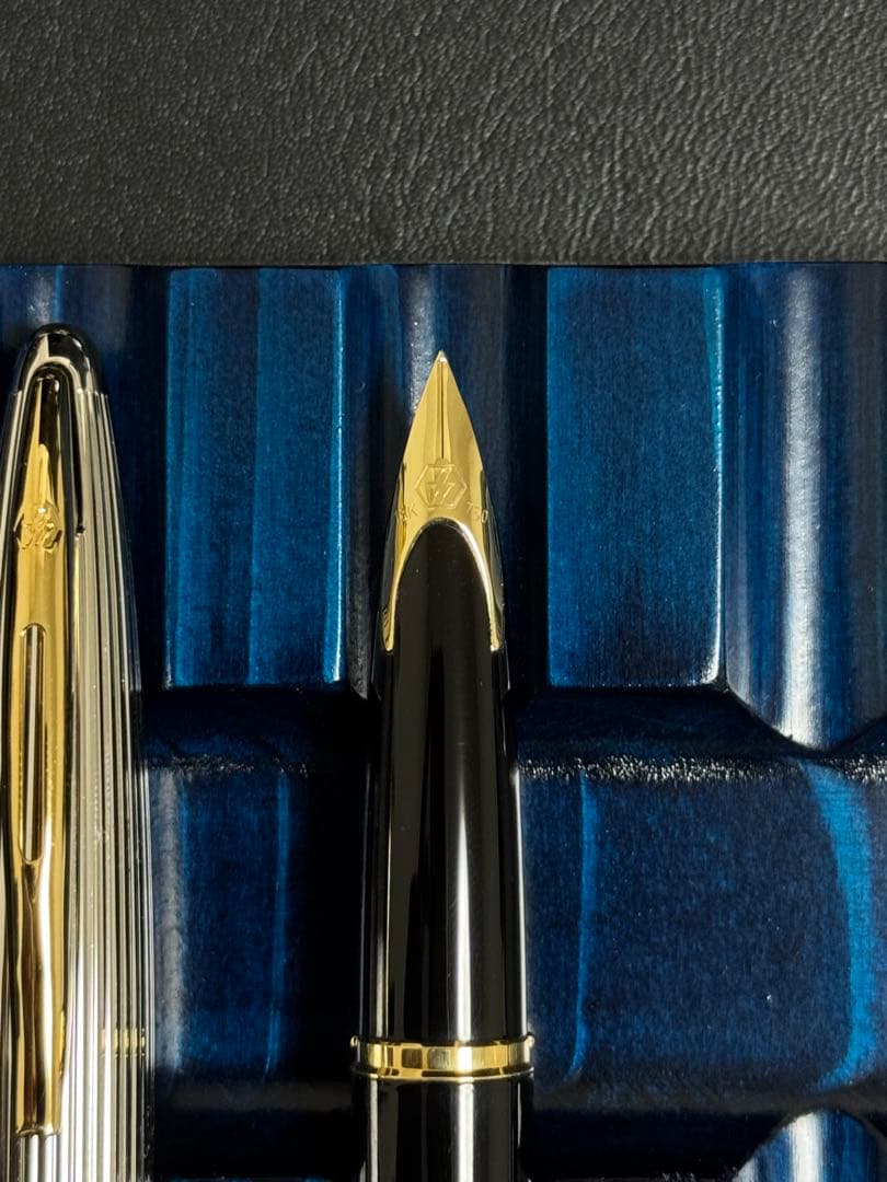 161 オーバーホール済み 万年筆 PILOT 半格子 Elite 14k