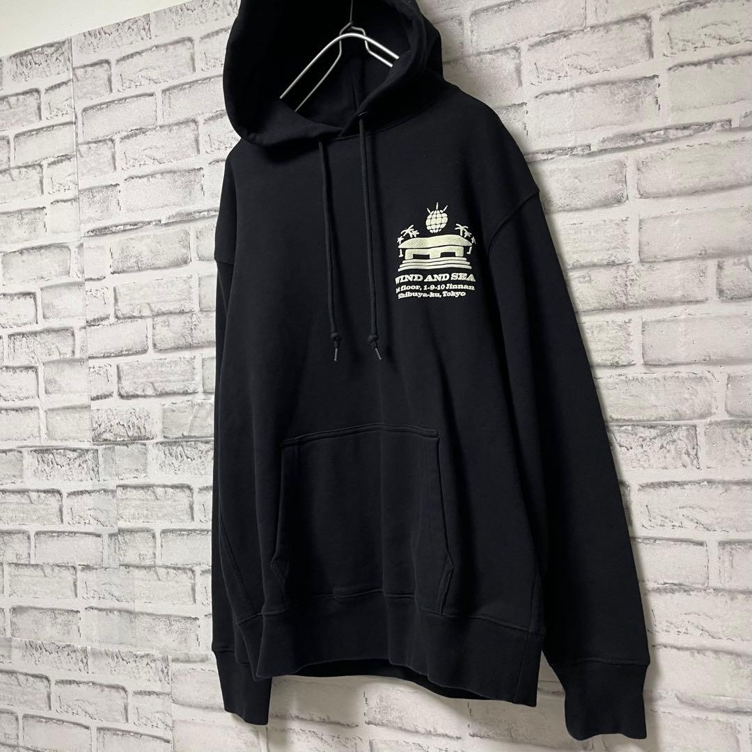 美品！ 希少！ 東京店舗限定 WIND AND SEA ブラックパーカー 大きめ