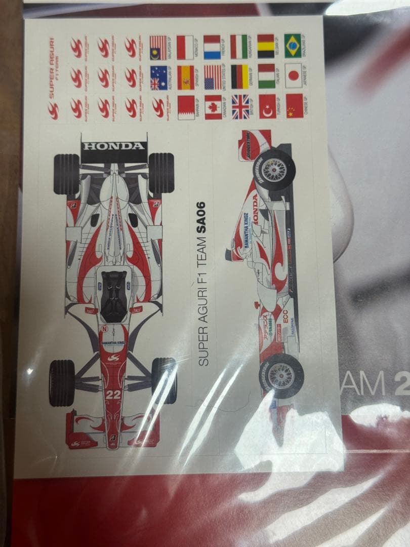 完全未開封/激レア】スーパーアグリ F1 2007 カレンダー＆ステッカー
