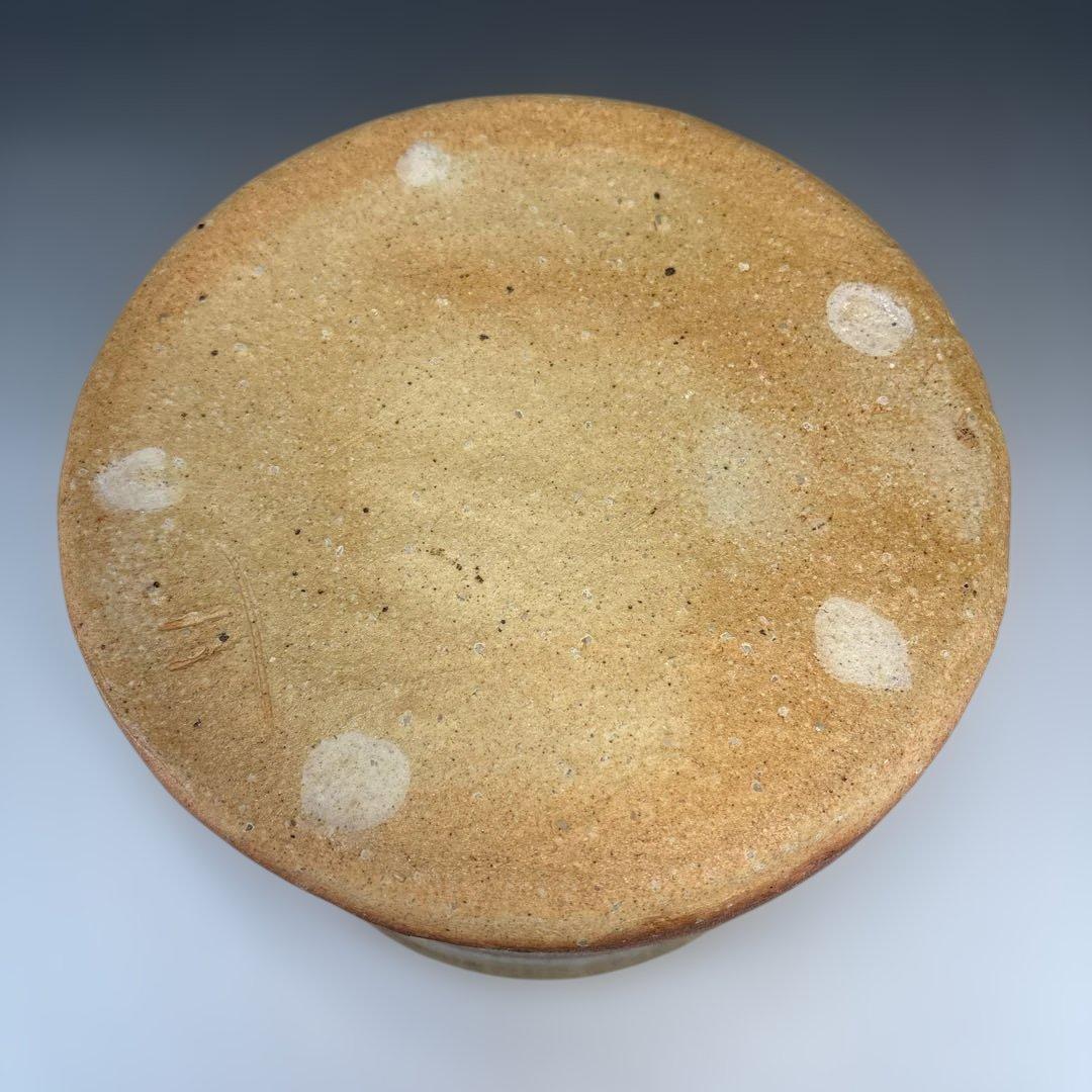 茶道具】加藤孝三造 利休信楽写水指（共箱）塗蓋付☆送料