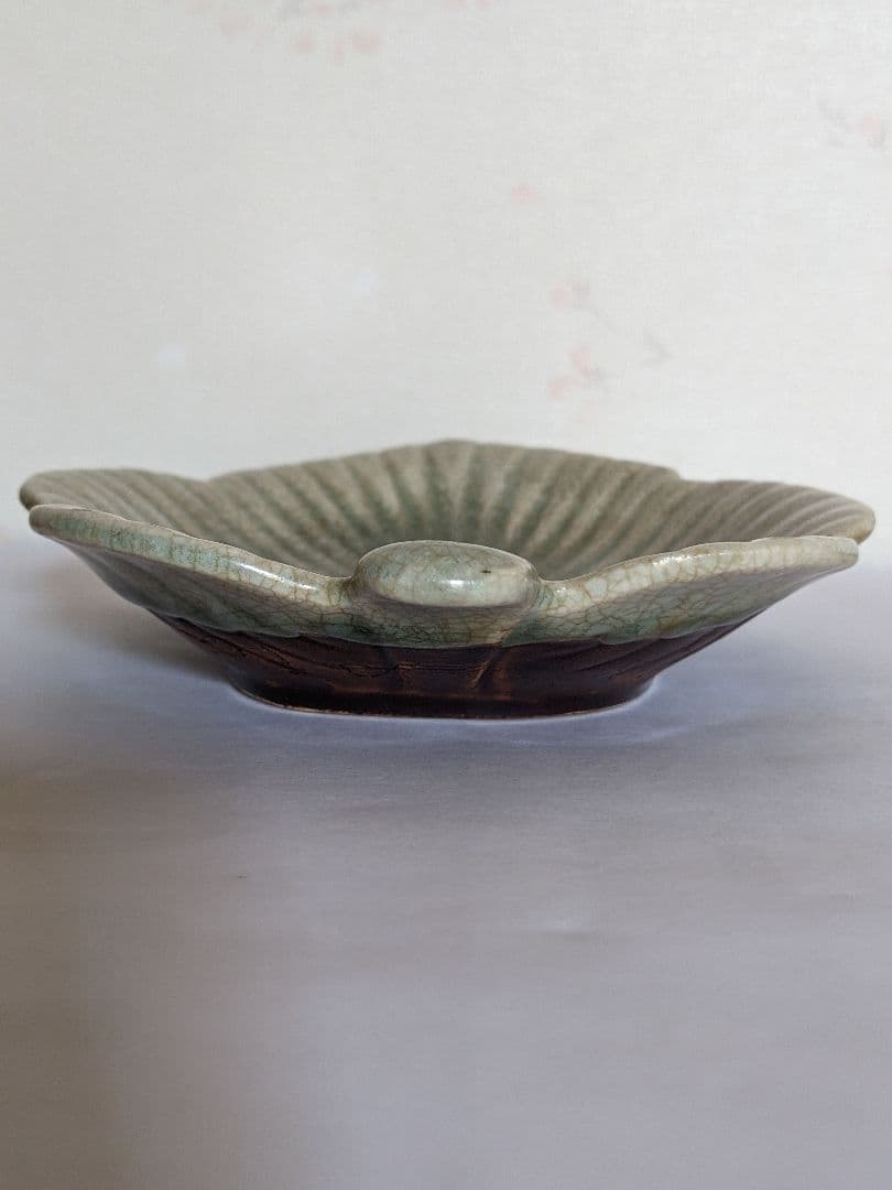 ♦中国 古玩 古美術 青磁 葉形盆 文房四宝 コレクション 骨董品 アンティーク