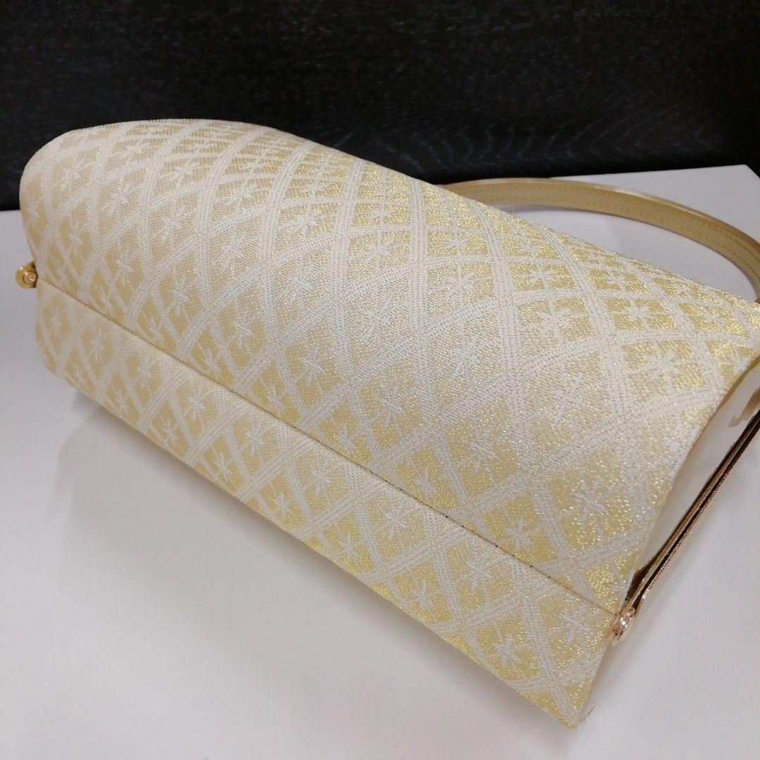 新品未使用 礼装用 佐賀錦ゴールド系草履バッグセット　フリーサイズ OL-1