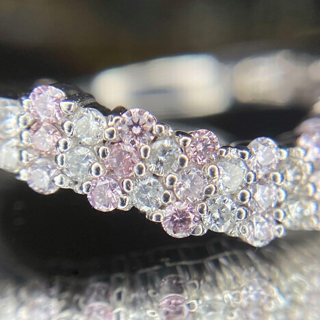 『専用です』天然無処理ピンクダイヤモンド カラーレススタッカブル 計0.50ct