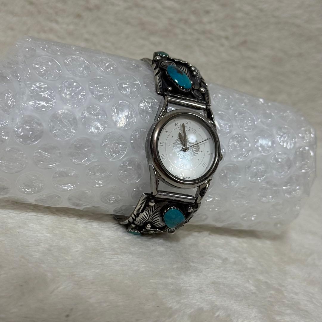 NAVAJO ナバホ 腕時計 ターコイズ 銀製 シルバー925 インディアン