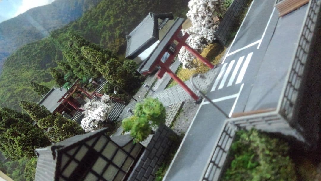 プラモデル✨神社✨寺✨お城✨ミニチュア✨ジオラマ✨30㎝×