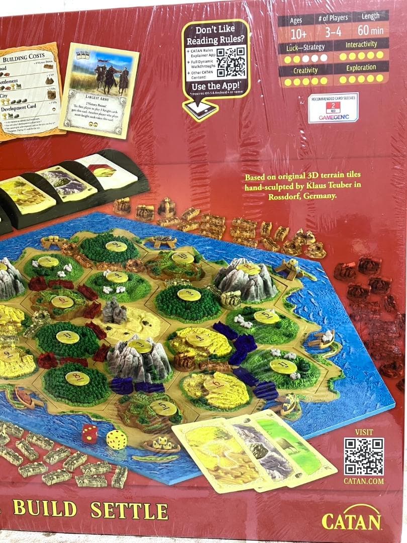 【24時間以内/早い者勝ち】新品 3D カタンの開拓者たち カタン