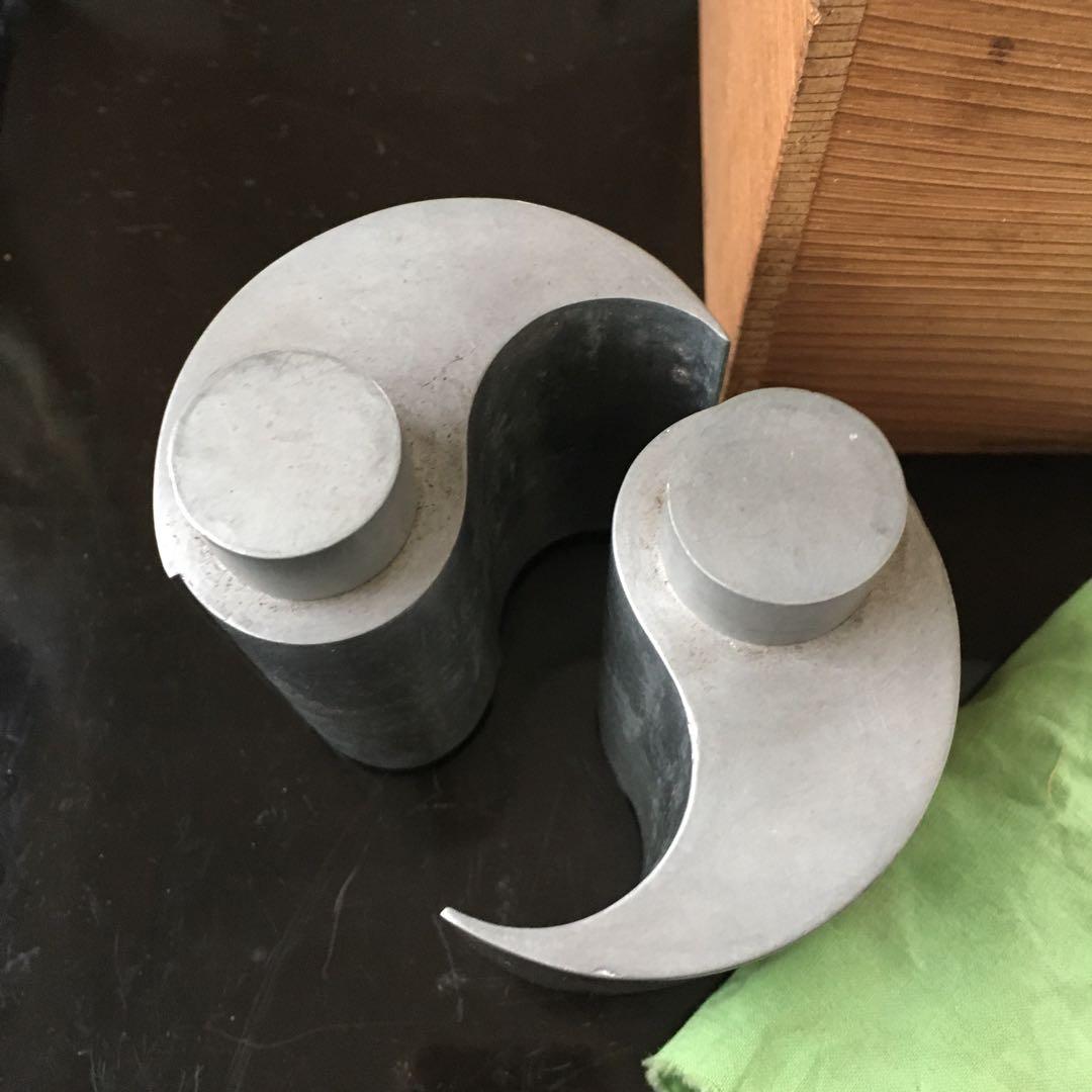 錫 勾玉形 酒器 茶心壺 煎茶道具