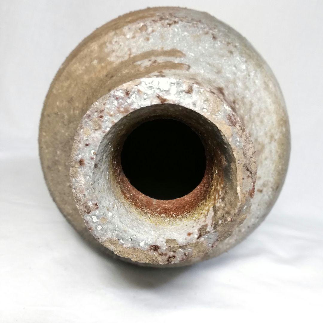 今成研二 備前焼 窯変大花入 高さ48cm 花器 置物 フラワーベース 花瓶