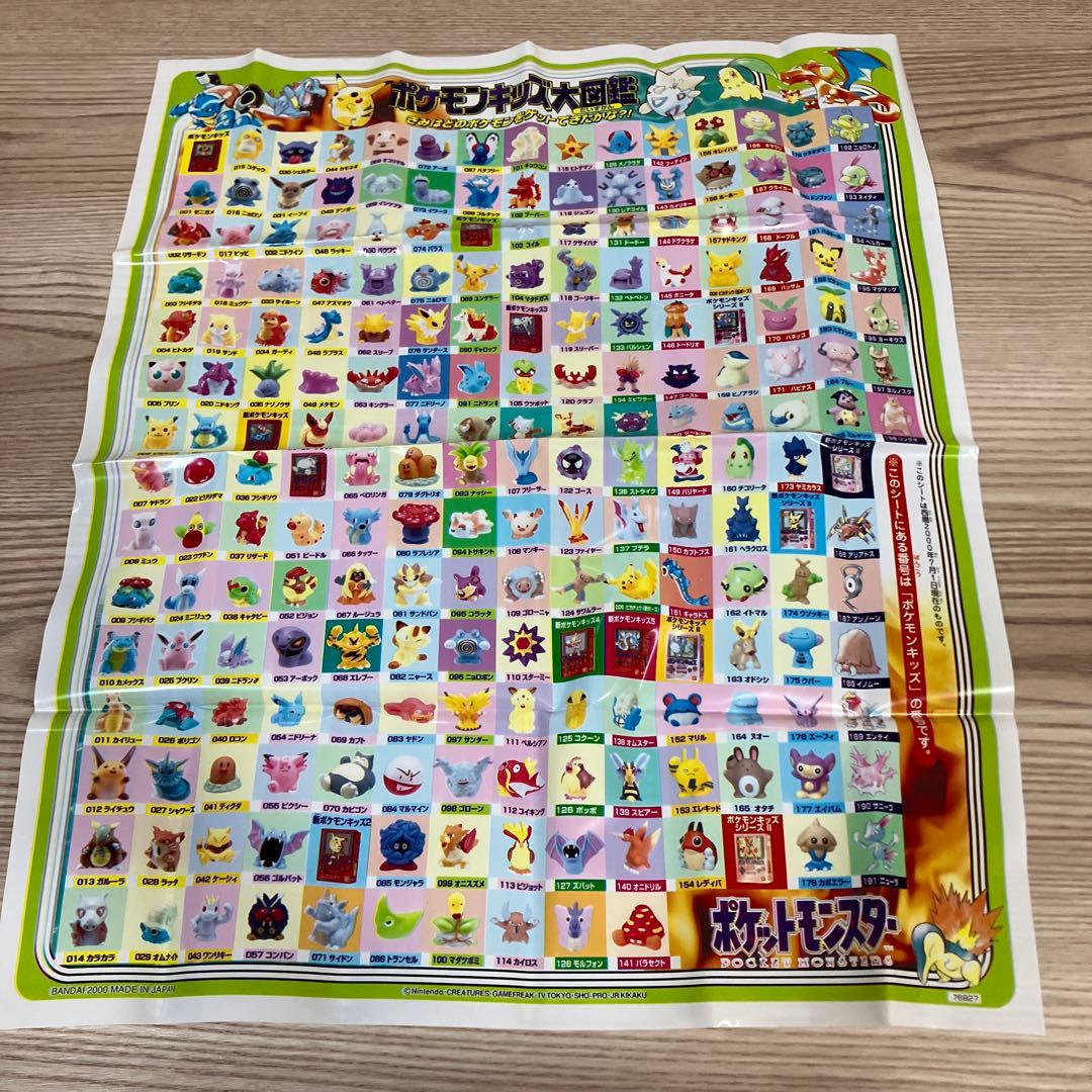 ポケットモンスター　ポケモンキッズ大図鑑　ビニール製　バンダイ ポケットモンスター ポケモンキッズ大図鑑 ビニール製 バンダイ