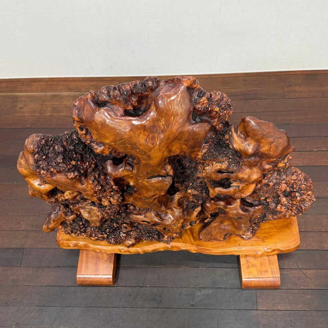 H21K45 巨大 天然木 瘤 衝立 コブ 木製オブジェ - メルカリ