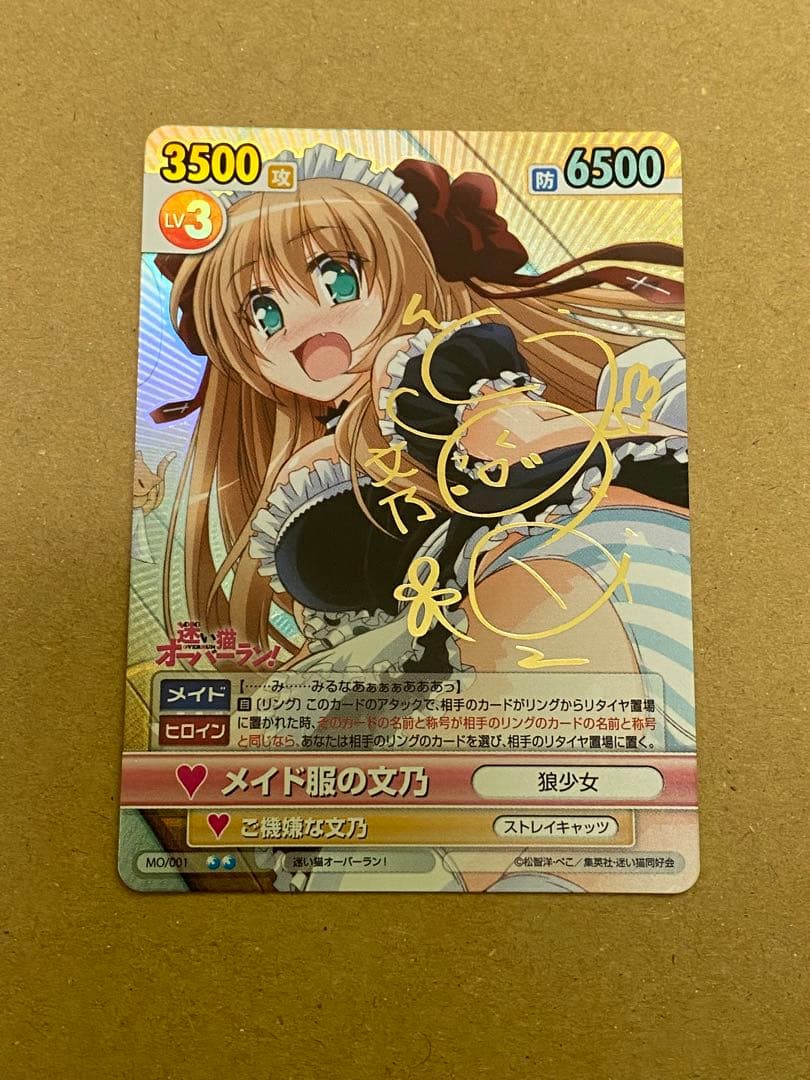 ヴィクトリースパーク迷い猫オーバーラン文乃サイン