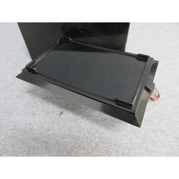 黒塗金縁金蒔絵扇に唐草手付盆箱附き [B27002]