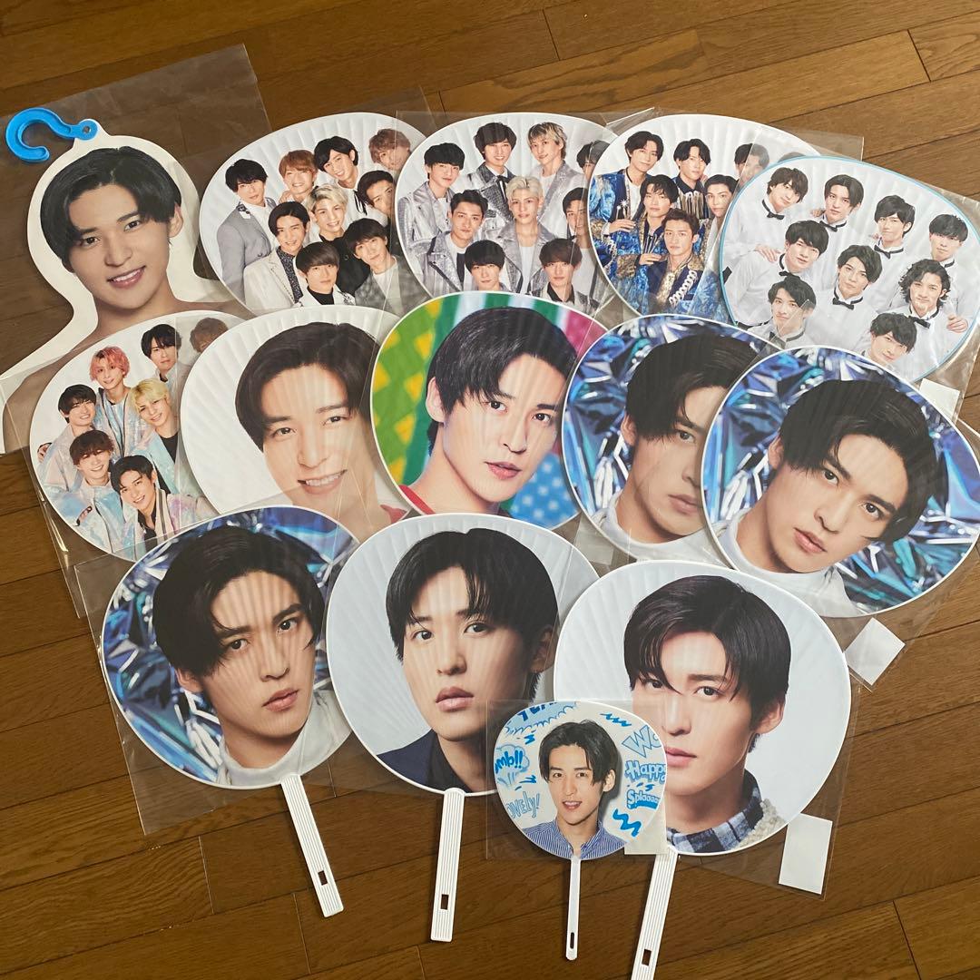 目黒蓮 うちわ ハンガー Snow Man 目黒蓮 うちわ ハンガー