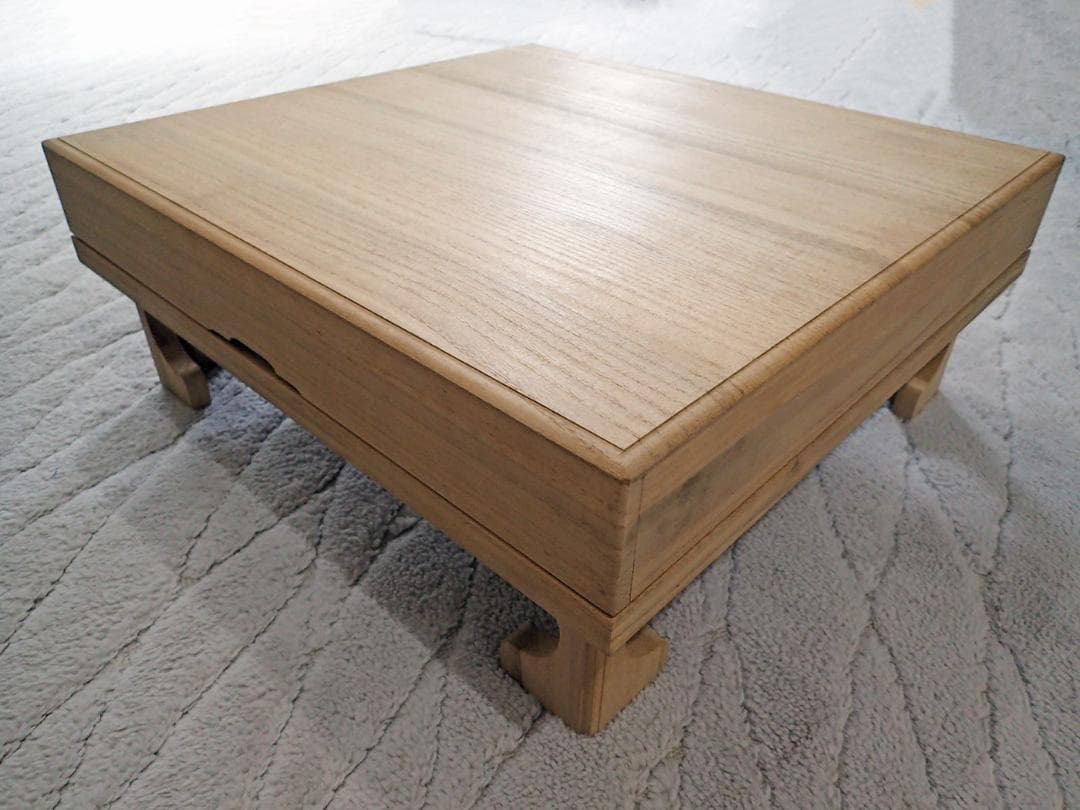 ★ 美品！ 本榧卓上囲碁盤 + 特注桐箱付き！ ★