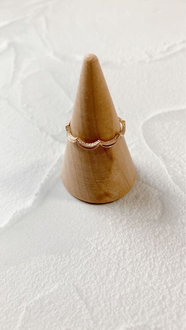 【NOJESS】K10 スカラップレースリング 13号