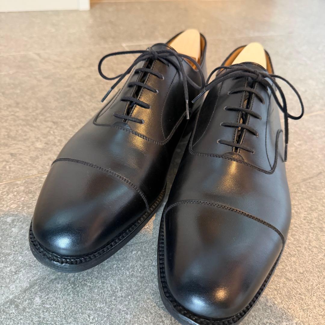 JMウエストン/ストレートチップ/ブラックカーフ/8D