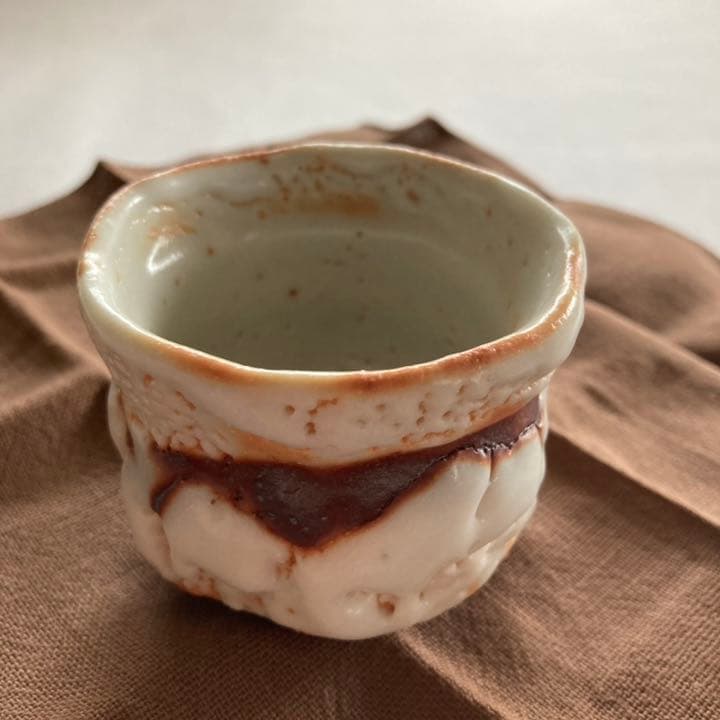 たけし様 未使用：美濃陶器志野焼・加藤豊久 酒器ぐい呑 ぐい呑み 志野