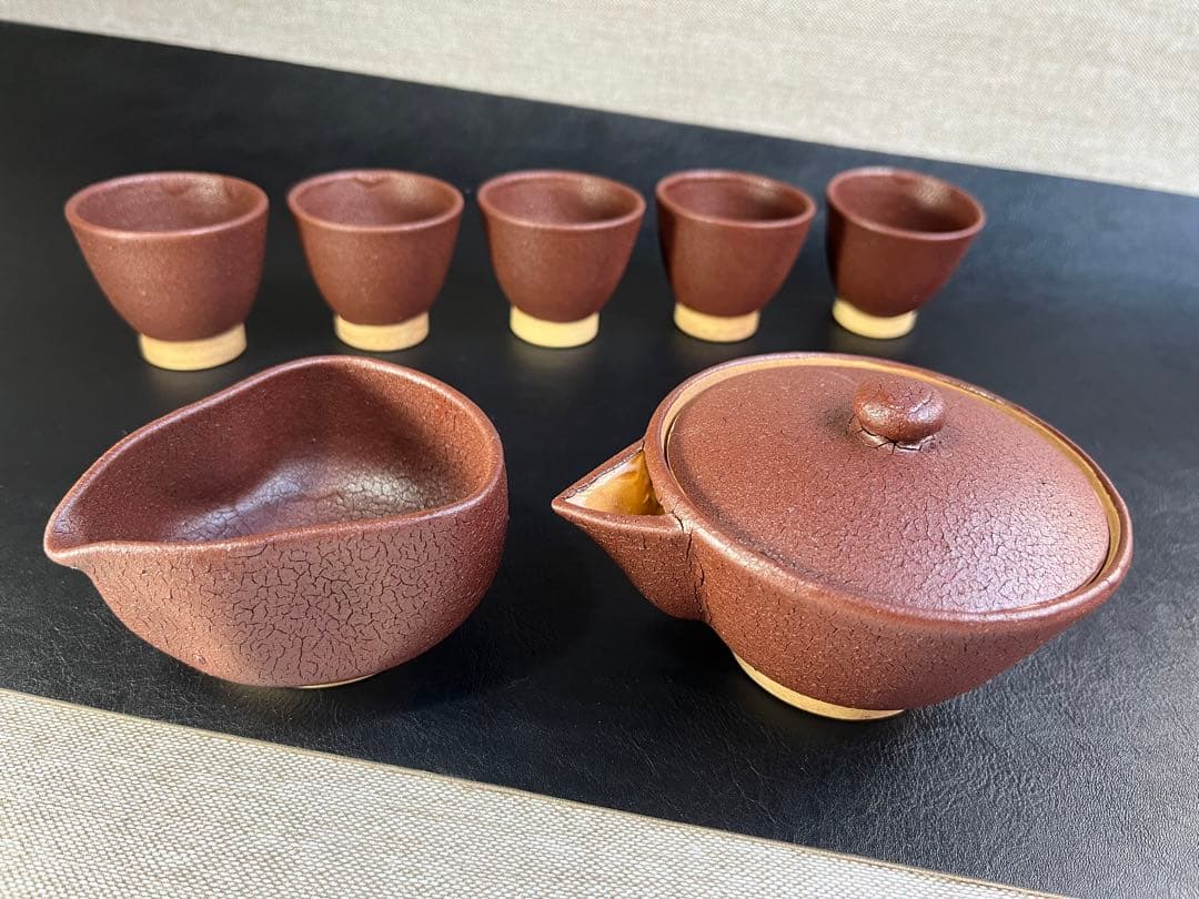 上野焼煎茶器揃茶器セット7点