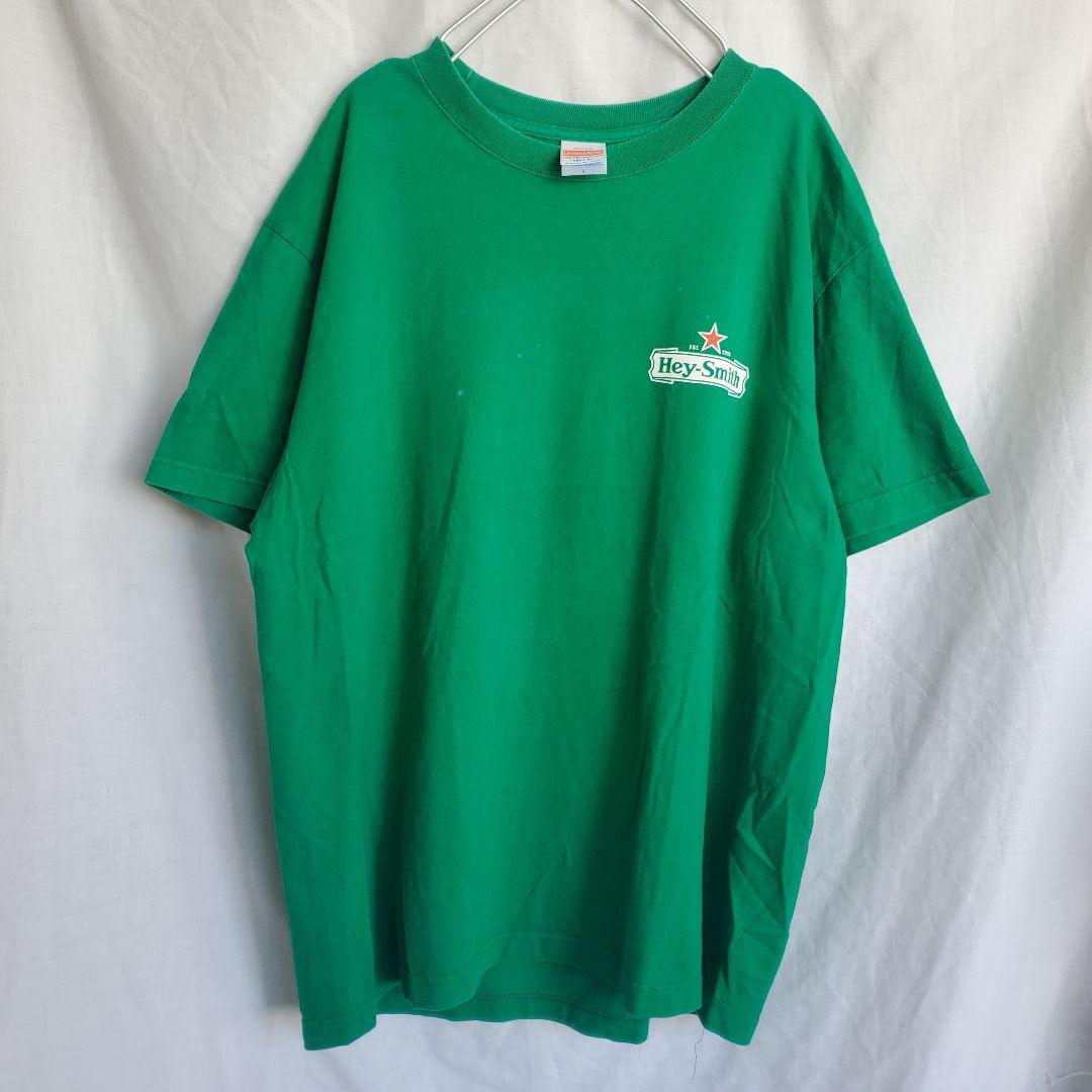 希少 HEY-SMITH Tシャツ XL バンドTシャツ ハイネケン グリーン 希少