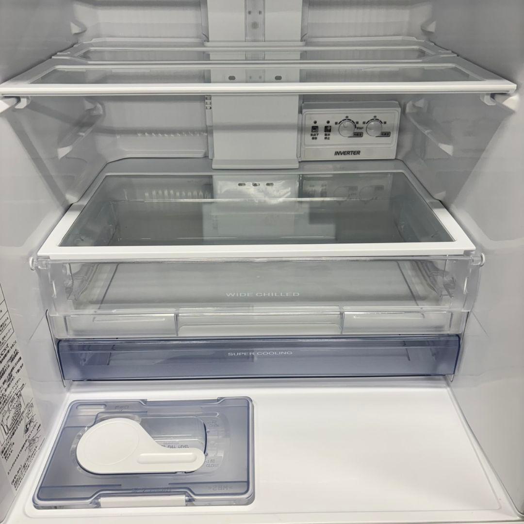 524 三菱 大人気モデル 大型冷蔵庫 300L強 自動製氷 右開き ブラウン