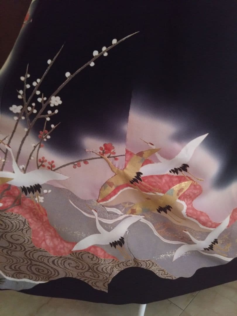 ③着物リメイク✨ М✨上品な留袖ドレス✨