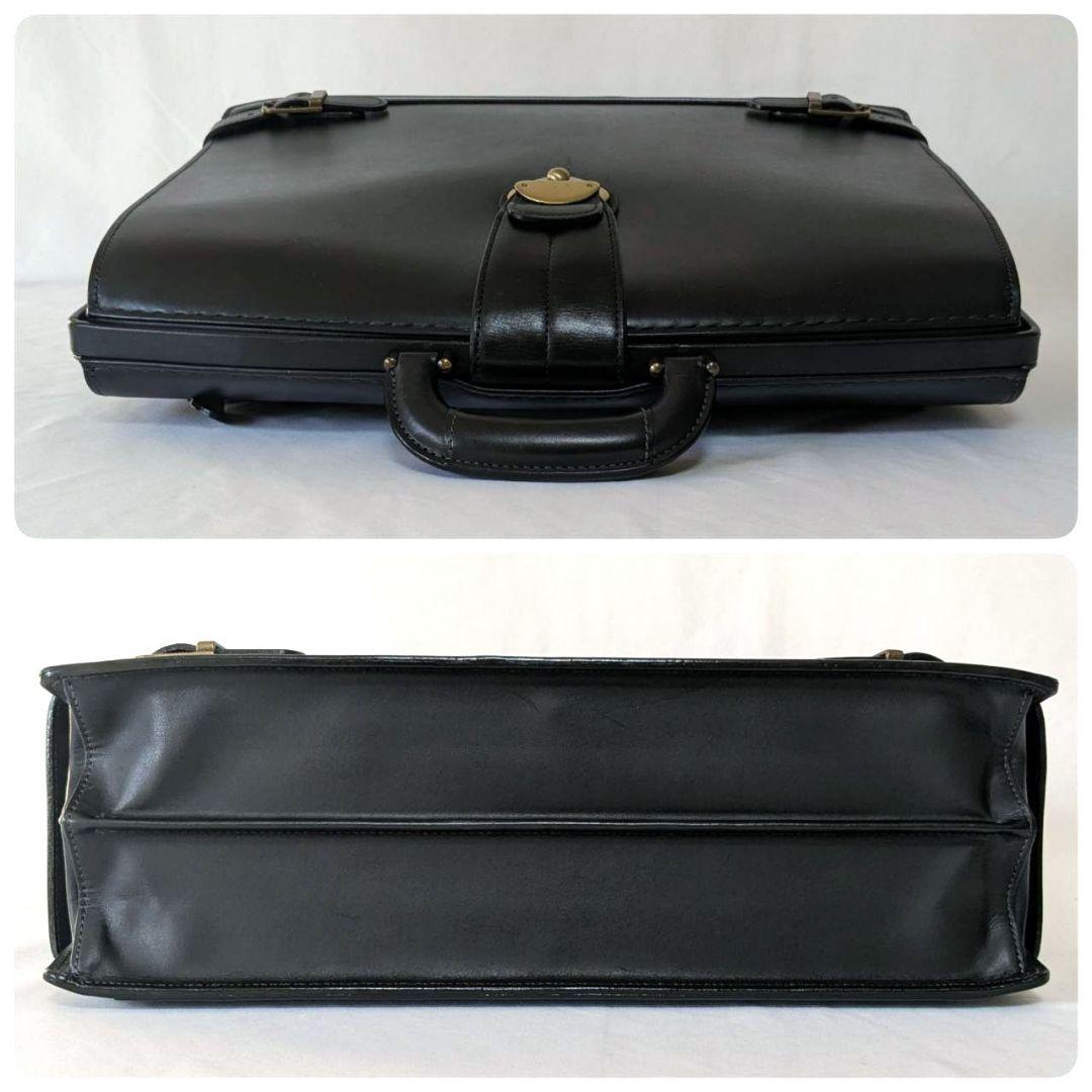 ダレスバッグ ドクターバッグ ビジネスバッグ 日本製 本革 ブラック 鍵 底板