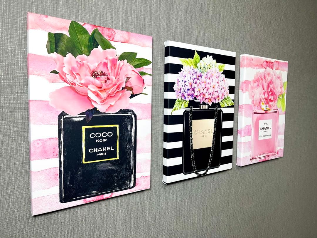 No.14♡木枠付きキャンバスアート♡ブランドオマージュアートchance 香水