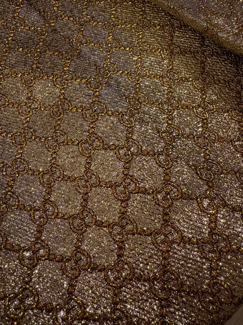 GUCCI グッチ ゴールドフレアスカート