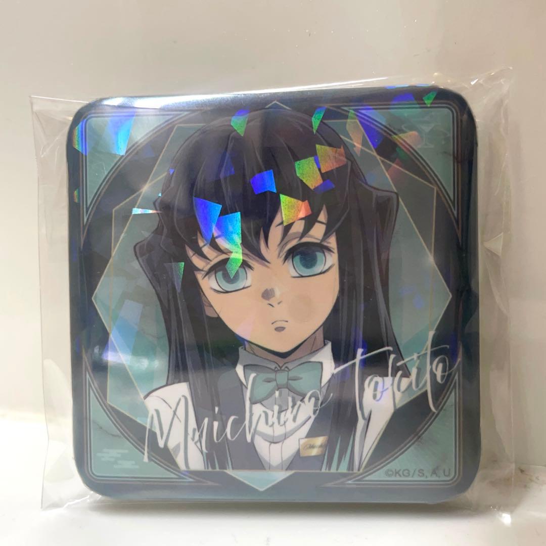 鬼滅の刃 モクテルバー 缶バッジ 時透無一郎 ロト くじ　コースター