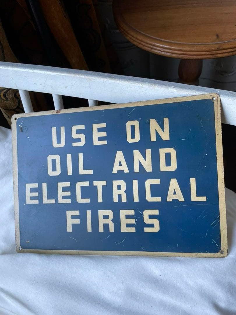 アンティーク メタル サイン プレート 街角 看板 FIRE レア アメリカ