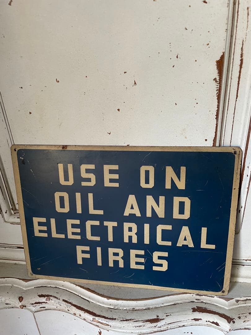 アンティーク メタル サイン プレート 街角 看板 FIRE レア アメリカ