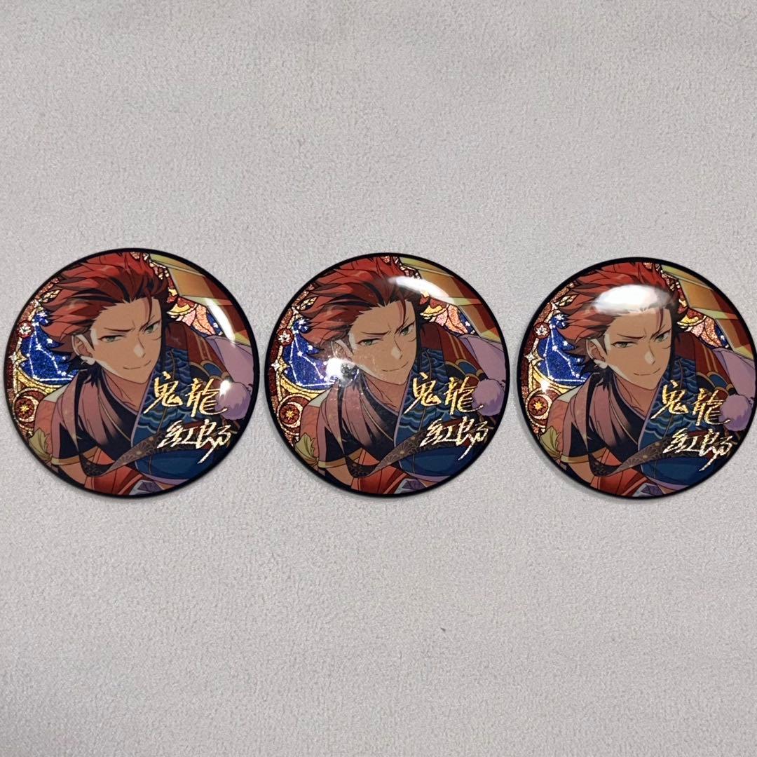 あんさんぶるスターズ! あんスタ 鬼龍紅郎 缶バッジ 3個セット - メルカリ