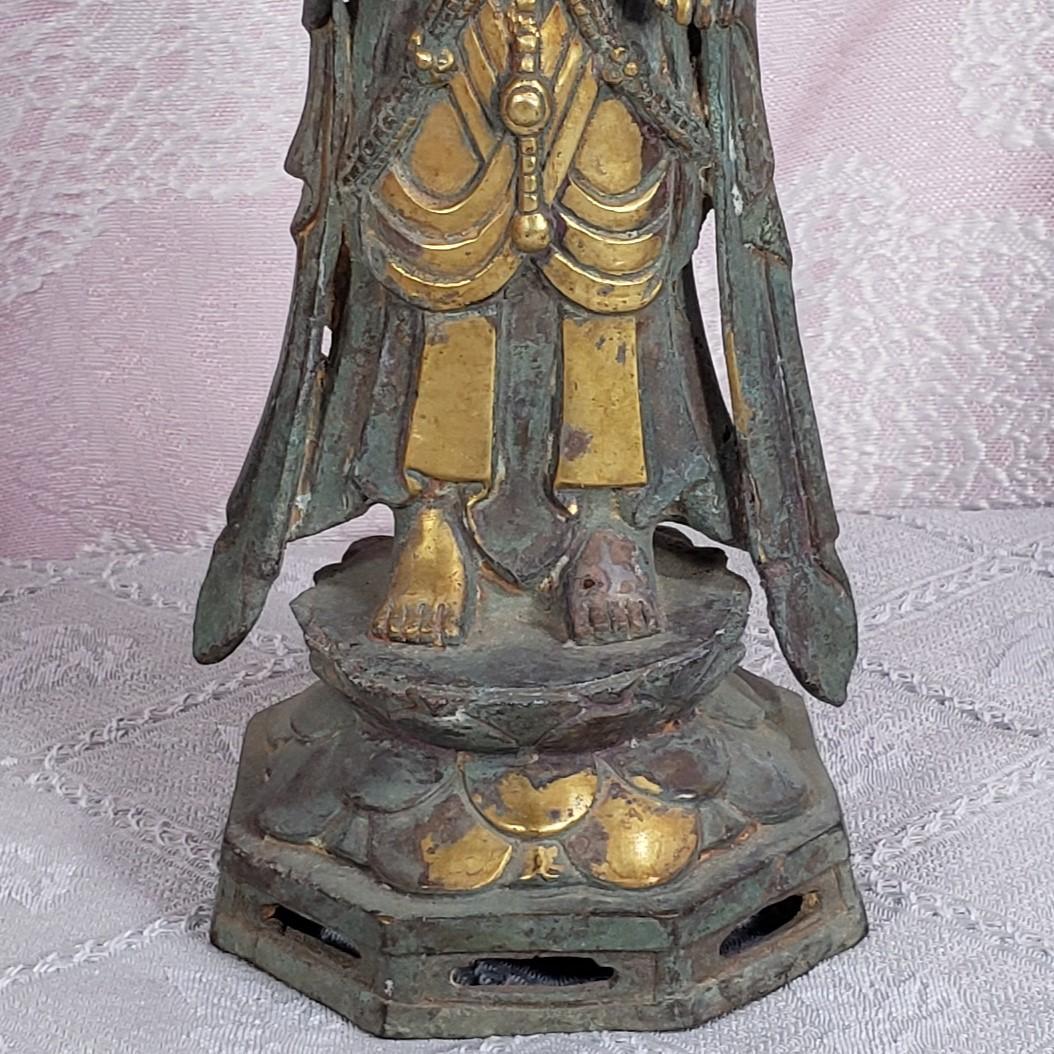 百済仏】◇百済金銅観音菩薩立像 仏像◇検）新羅仏 白鳳仏 空海