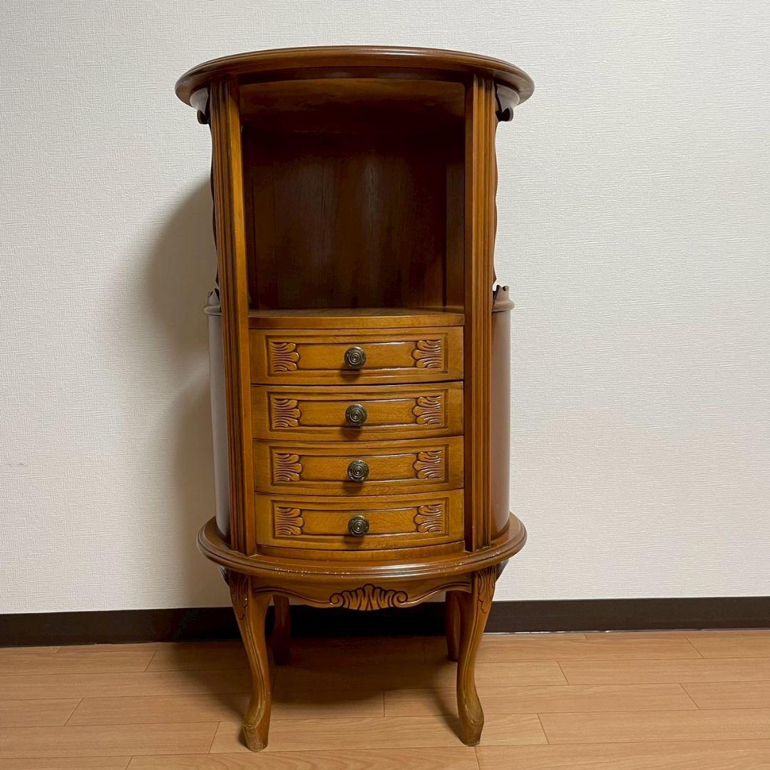 猫足コンソールテーブル サイドテーブル 4段チェスト 彫刻 イタリア 猫脚