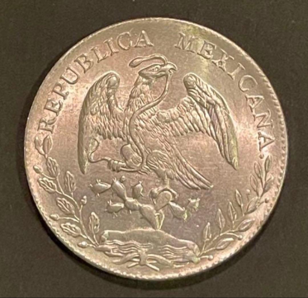 本物希少 メキシコ銀貨 8レアル 1882年 実測26.75g 高音余韻 超美品
