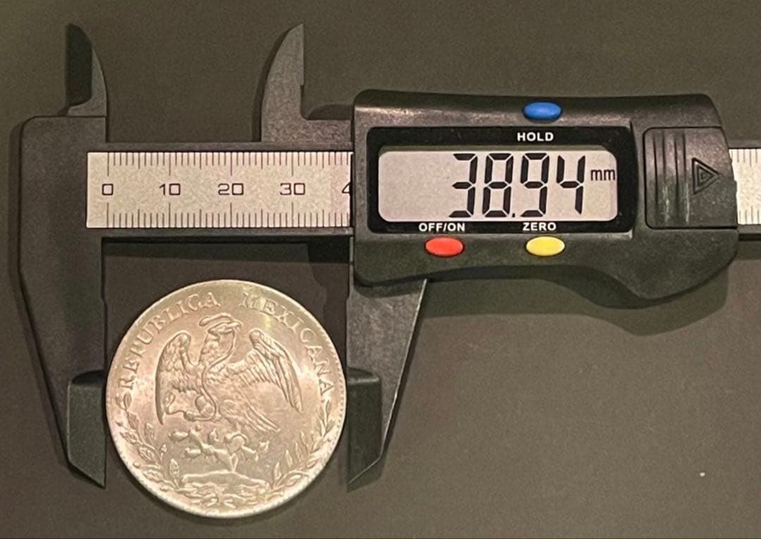 本物希少 メキシコ銀貨 8レアル 1882年 実測26.75g 高音余韻 超美品