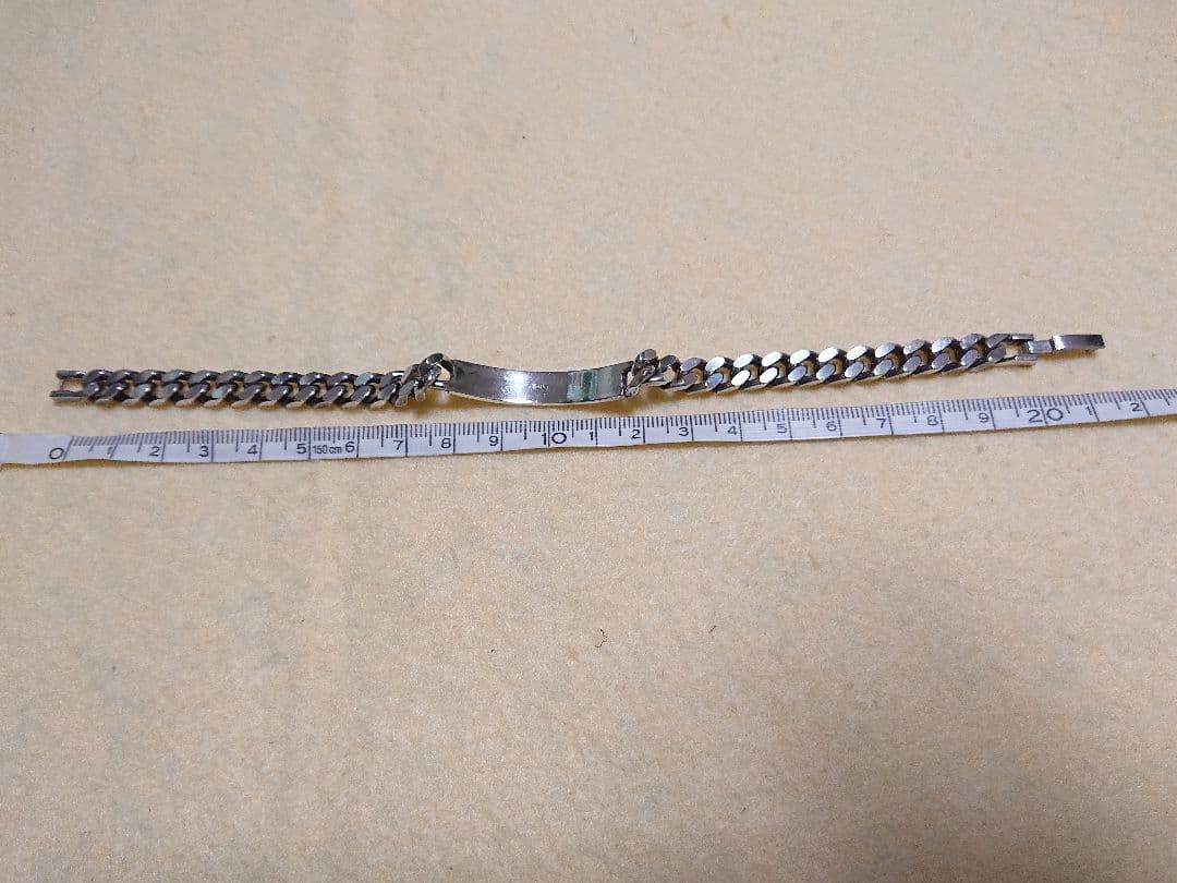 シルバー チェーン ブレスレット メンズ