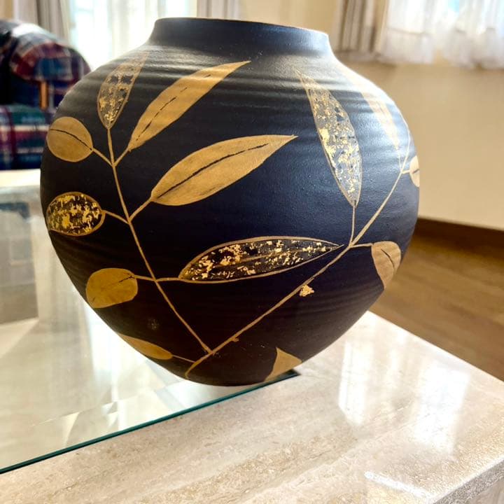 京焼 花瓶 壺 花器 アンティーク 骨董 ヴィンテージ 桐箱 価格相談可能